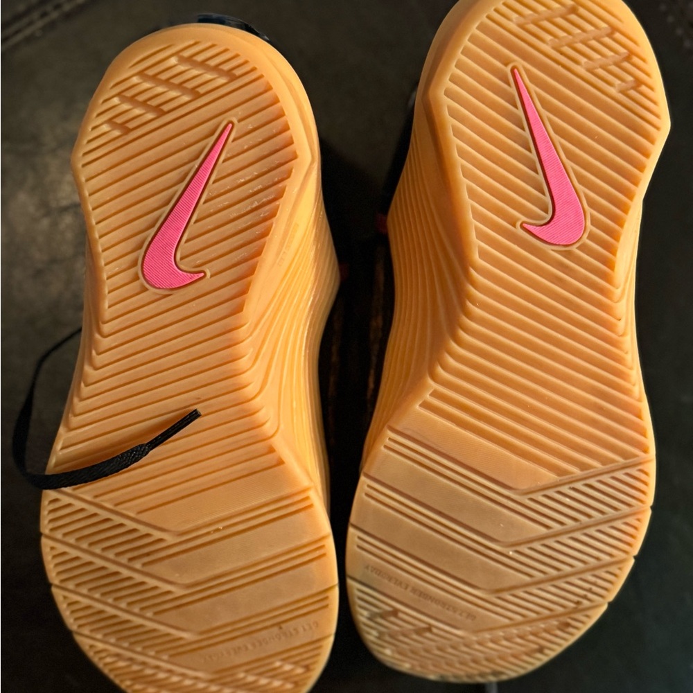 Nike Women's Leopard Print Athletic Shoes in Black, Tan & Gold - Picture 6 of 7